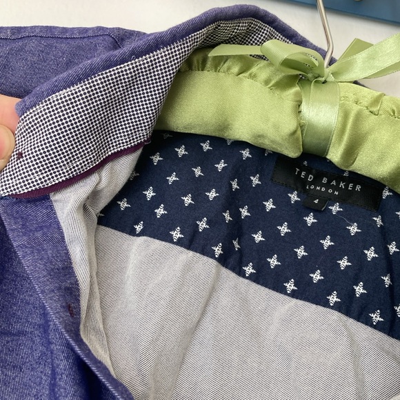 Ted Baker size 4 large chambray shirt - Picture 6 of 11